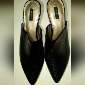 Women's Arrays synthetic black mule snake